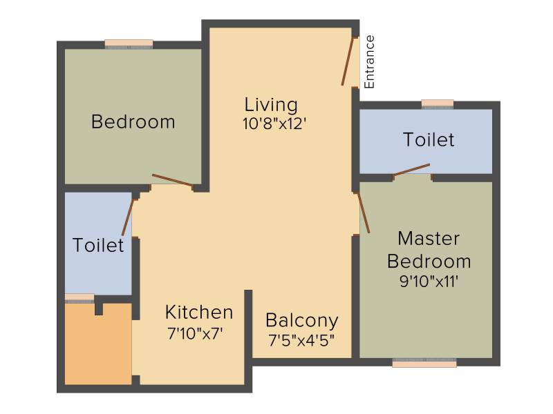 CMRS Lotus (2BHK+2T (908 sq ft) 908 sq ft)