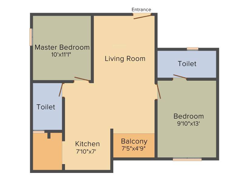 CMRS Lotus (2BHK+2T (944 sq ft) 944 sq ft)