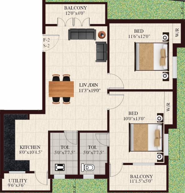 Poomalai Avashyaa (2BHK+2T (1,089 sq ft) 1089 sq ft)