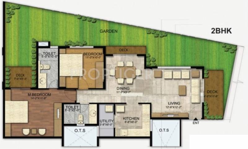 Zed Enclave (2BHK+2T (1,273 sq ft) 1273 sq ft)