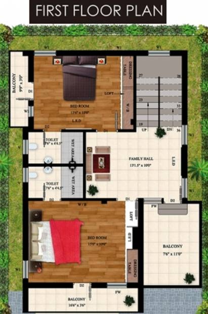 Amudha Rainbow (3BHK+3T (2,000 sq ft) 2000 sq ft)