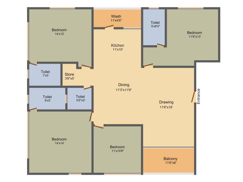 Shree Amthinath Developer LLP Ashray Heaven (4BHK+4T (2,565 sq ft) 2565 sq ft)