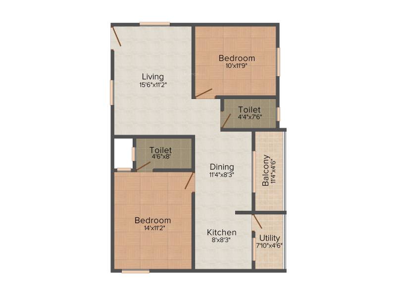 Vyshnavi Sri Vyshnavi Towers (2BHK+2T (1,085 sq ft) 1085 sq ft)