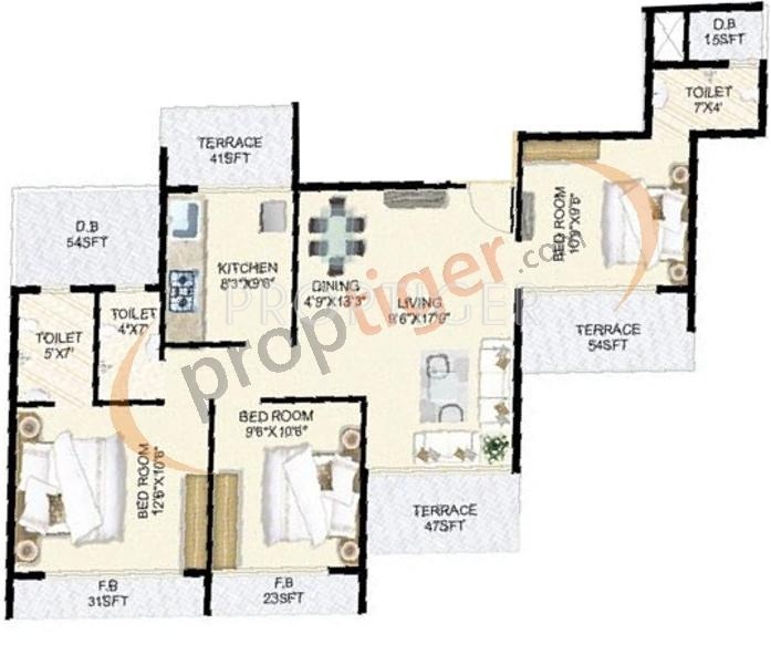 SM Acumen (3BHK+3T (1,705 sq ft) 1705 sq ft)