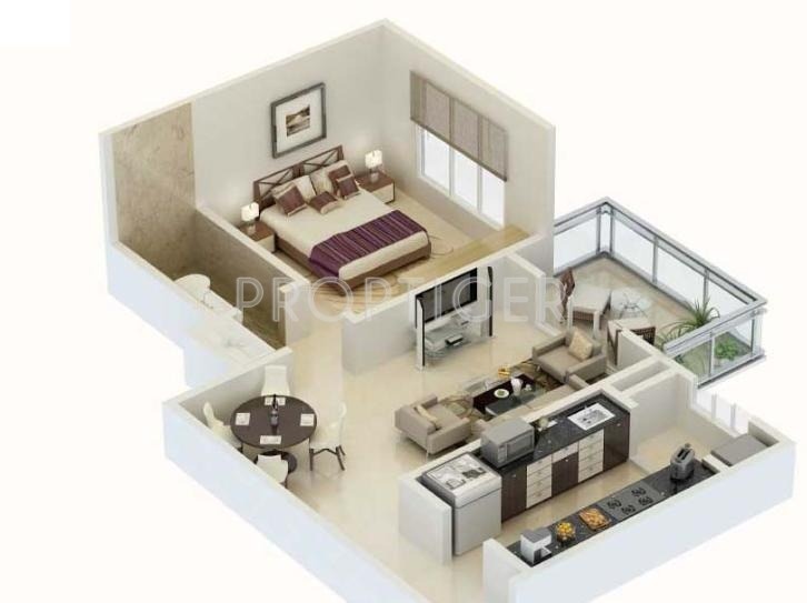 Karia Konark Meadows (1BHK+1T (801 sq ft) 801 sq ft)