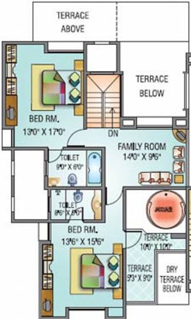Pinnacle Kalputaru (4BHK+4T (2,820 sq ft) 2820 sq ft)