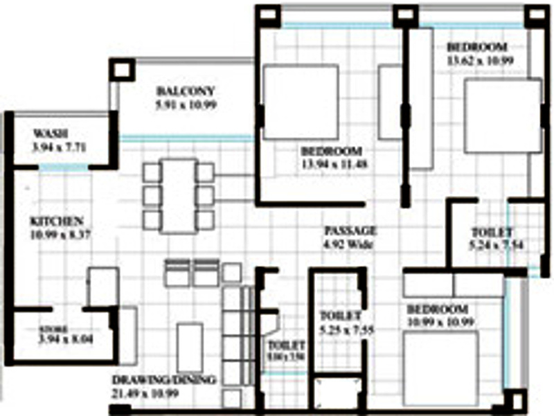 Shree Shubh Shubh City (3BHK+3T (1,600 sq ft) 1600 sq ft)