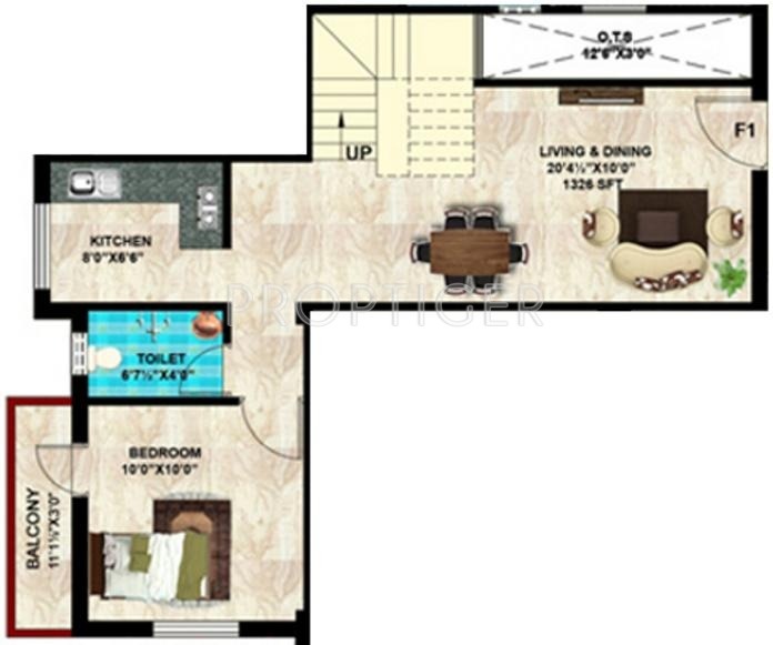 StepsStone Srikaras (3BHK+3T (1,326 sq ft) 1326 sq ft)