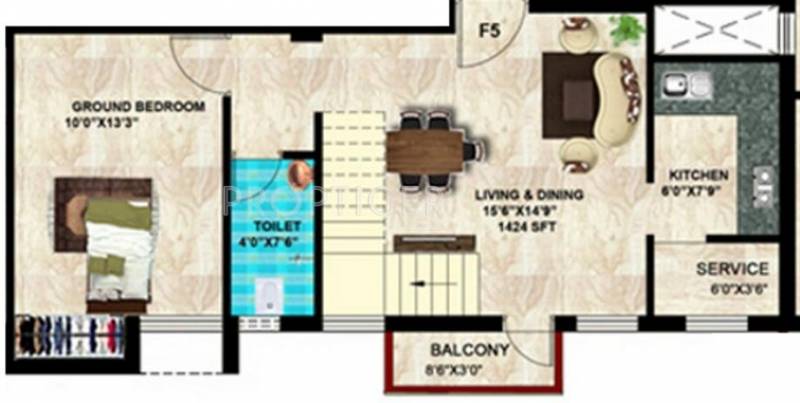 StepsStone Srikaras (3BHK+3T (1,424 sq ft) 1424 sq ft)