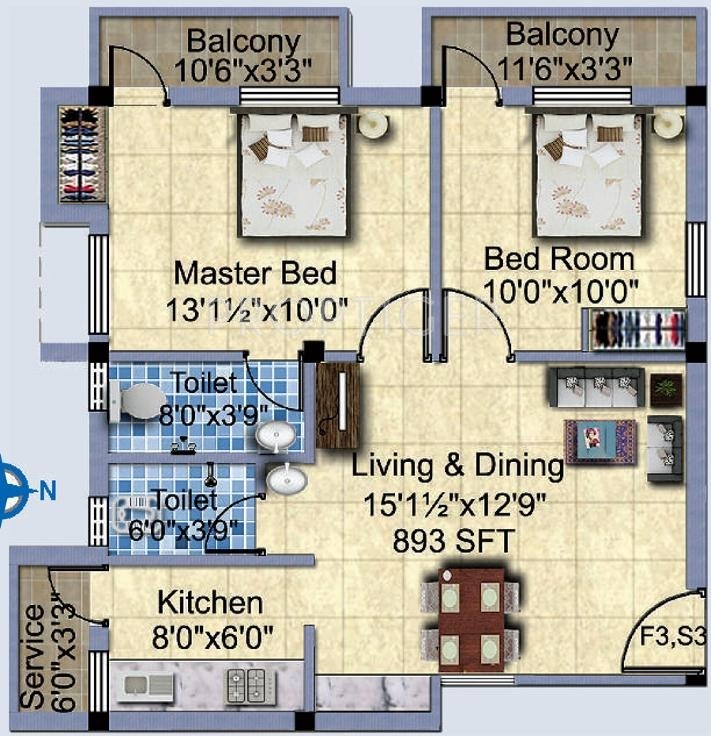 StepsStone Vaibhavs (2BHK+2T (893 sq ft) 893 sq ft) StepsStone Vaibhavs (2BHK+2T (893 sq ft) 893 sq ft)