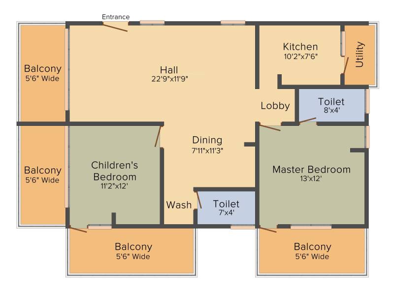 Venkys Varanasi Varasiddhi (2BHK+2T (1,545 sq ft) 1545 sq ft)