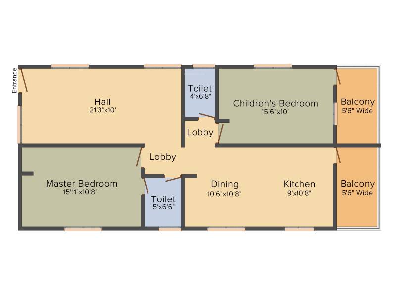 Venkys Varanasi Varasiddhi (2BHK+2T (1,320 sq ft) 1320 sq ft)