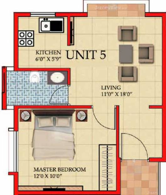 Thiru Aswini Enclave (1BHK+1T (475 sq ft) 475 sq ft)
