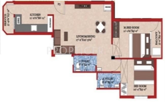 Shree Shree Yoge Flats (2BHK+2T (841 sq ft) 841 sq ft)