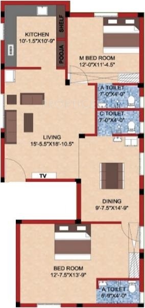 Shree Shree Guru Flats (2BHK+3T (1,333 sq ft) 1333 sq ft)
