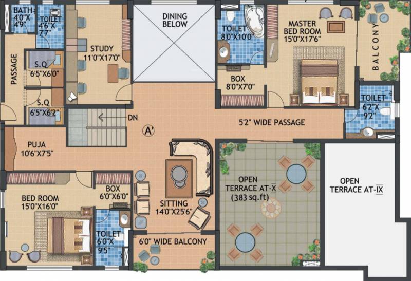 Infinity Signature Estates (4BHK+6T (7,533 sq ft) + Study Room 7533 sq ft)