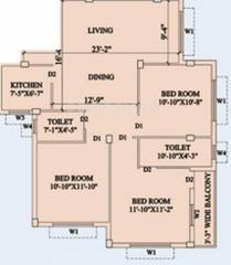 Starlite Sunny Bliss (3BHK+2T (1,305 sq ft) 1305 sq ft) Starlite Sunny Bliss (3BHK+2T (1,305 sq ft) 1305 sq ft)