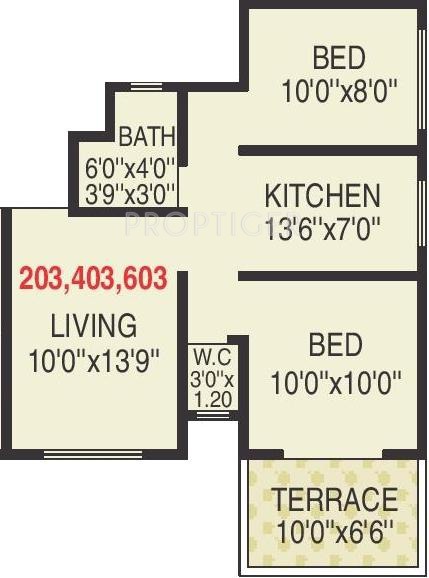 Kamalraj Shivdarshan (2BHK+1T (754 sq ft) 754 sq ft)