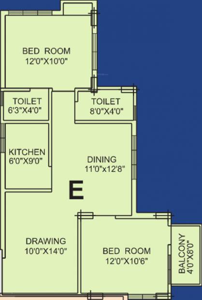 Sapnil Developers Sapnil Residency (2BHK+2T (1,051 sq ft) 1051 sq ft)