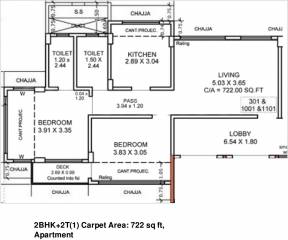 Vub Shree Sati Ashish Co Op Housing Society (2BHK+2T (722 sq ft) 722 sq ft) Vub Shree Sati Ashish Co Op Housing Society (2BHK+2T (722 sq ft) 722 sq ft)