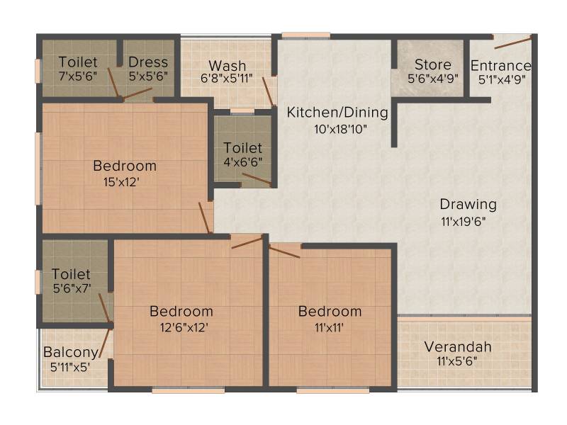 Sudarshan Elegance (3BHK+3T (2,178 sq ft) 2178 sq ft)