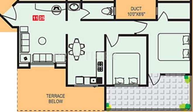 PS Vastu Samruddhi (2BHK+2T (1,139 sq ft) 1139 sq ft)