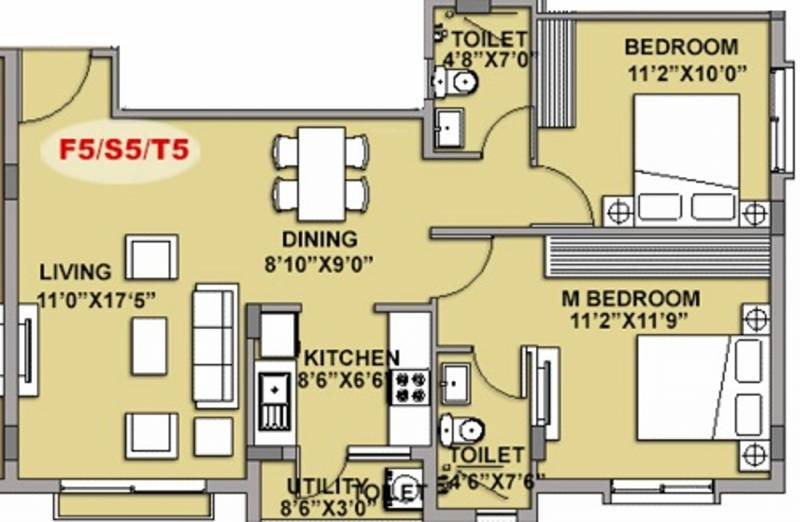Buildafina Lumos (2BHK+2T (1,021 sq ft) 1021 sq ft)