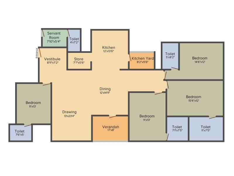 Aaryan Eureka (4BHK+4T (2,385 sq ft) 2385 sq ft)