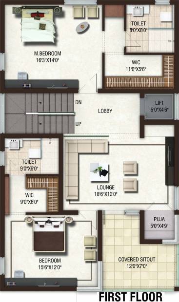 Jain Four Seasons (4BHK+6T (4,130 sq ft) + Servant Room 4130 sq ft)
