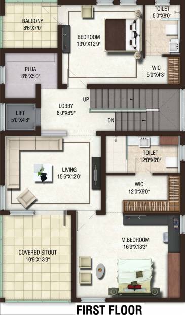 Jain Four Seasons (4BHK+6T (4,150 sq ft) + Servant Room 4150 sq ft)