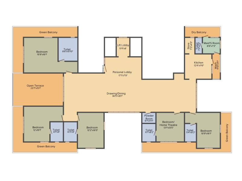 Amit Realty and Shree RSH Group Signature (5BHK+6T (4,184 sq ft) + Servant Room 4184 sq ft)