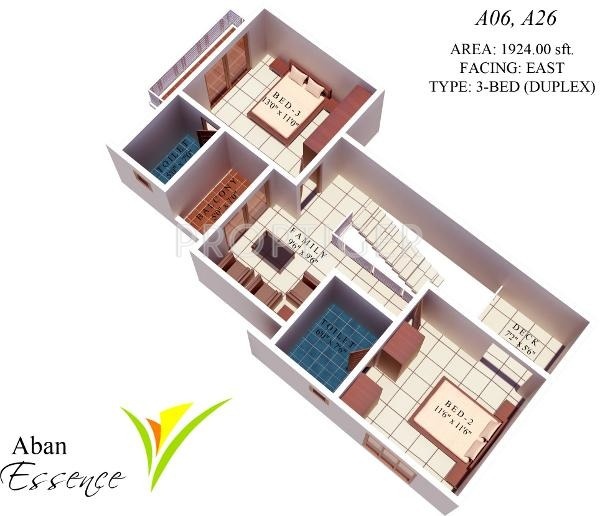 Aban Essence (3BHK+3T (1,924 sq ft) 1924 sq ft)