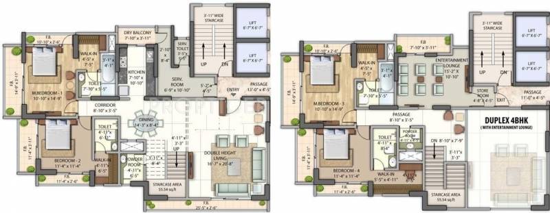 Omkar Vayu (4BHK+4T (3,650 sq ft)   Servant Room 3650 sq ft)