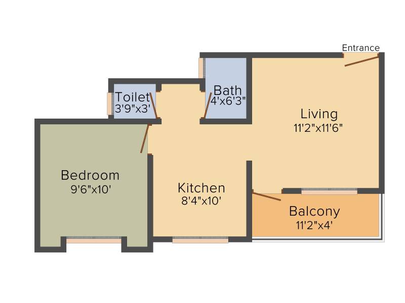 Saikrupa Vishwa Kalyan Nagari (1BHK+1T (540 sq ft) 540 sq ft)