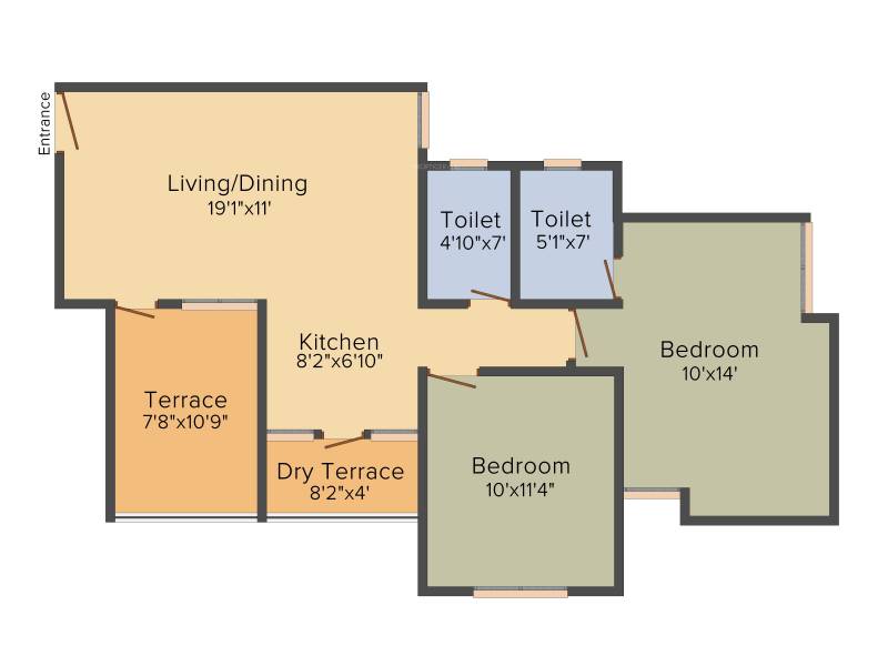 Gokhale Shree Padmavati (2BHK+2T (995 sq ft) 995 sq ft)