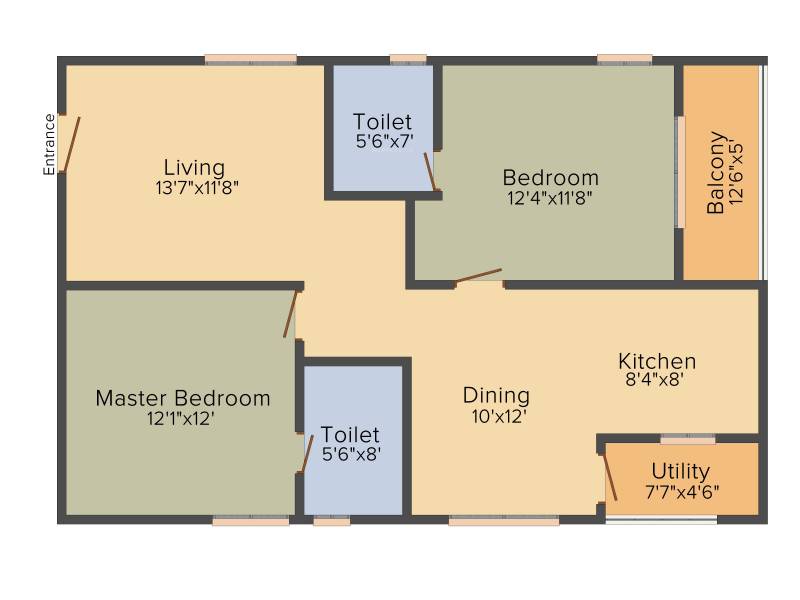 Sivah Chapter One (2BHK+2T (935 sq ft) 935 sq ft)