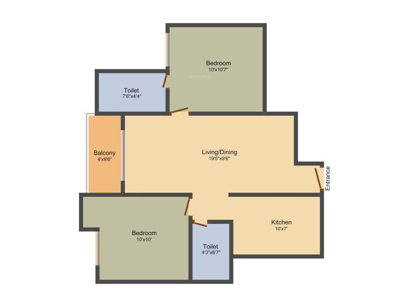 Krishna Krishna Tower Ayapakkam (2BHK+2T (857 sq ft) 857 sq ft)