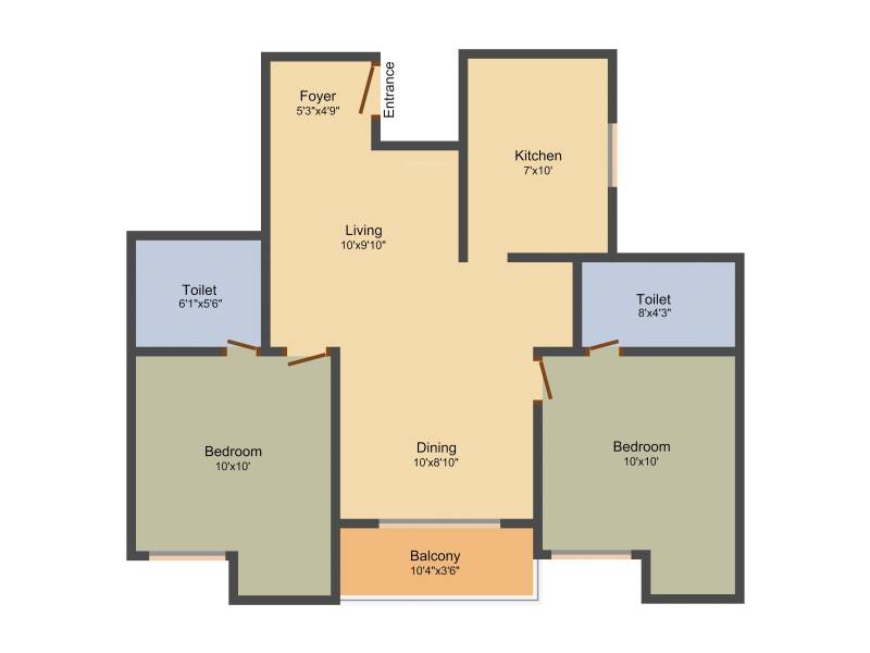 Krishna Krishna Tower Ayapakkam (2BHK+2T (946 sq ft) 946 sq ft)
