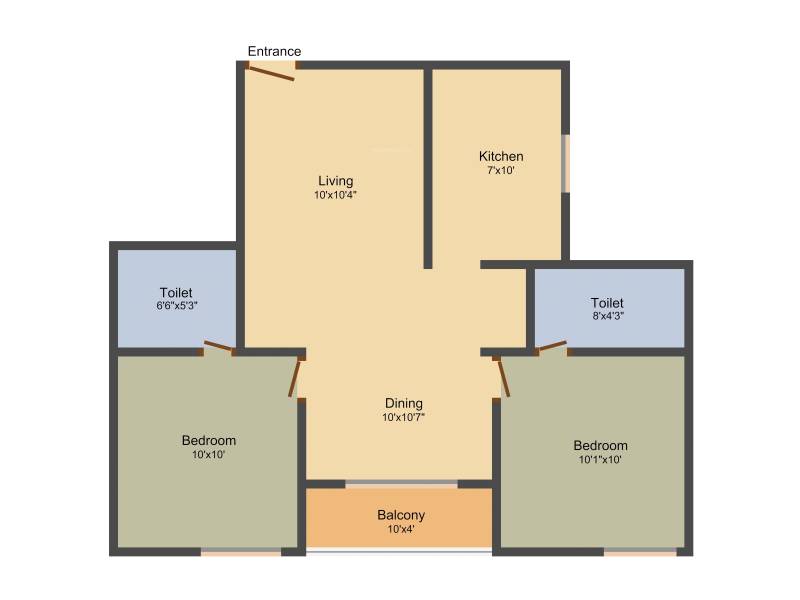 Krishna Krishna Tower Ayapakkam (2BHK+2T (913 sq ft) 913 sq ft)