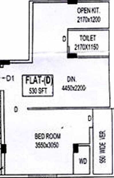 Vinayak Abode (1BHK+1T (530 sq ft) 530 sq ft)