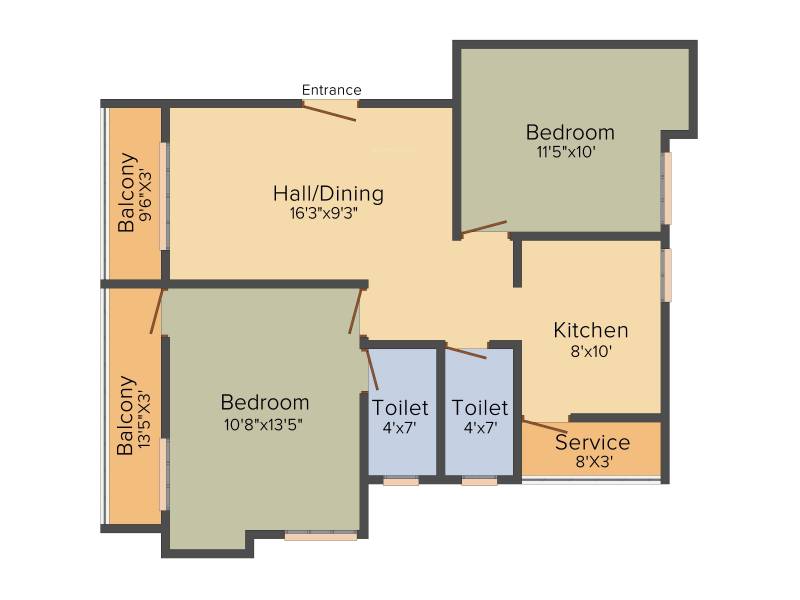 Sree Builders Flat Promoters Sree Dharshith (2BHK+2T (990 sq ft) 990 sq ft)