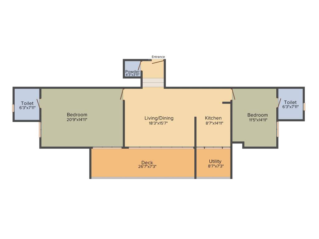 Mohar Luxe Towers (2BHK+2T (1,042 sq ft) 1042 sq ft) Mohar Luxe Towers (2BHK+2T (1,042 sq ft) 1042 sq ft)