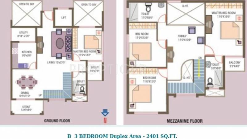 Mehta Rajeshwari Dwellines (3BHK+3T (2,401 sq ft) 2401 sq ft)
