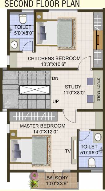 Rishi Deccan Palms 2 (3BHK+3T (2,571 sq ft) 2571 sq ft)