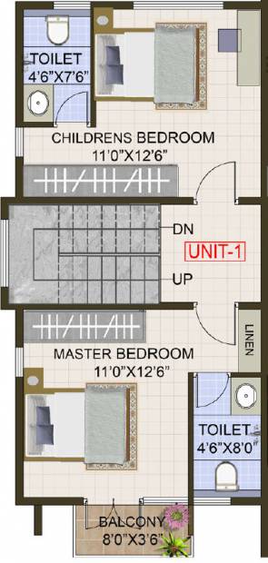 Rishi Deccan Palms 2 (3BHK+3T (2,161 sq ft) 2161 sq ft)