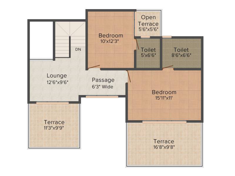 Sangani Shaligram Lakeview (4BHK+4T (3,091 sq ft) 3091 sq ft)