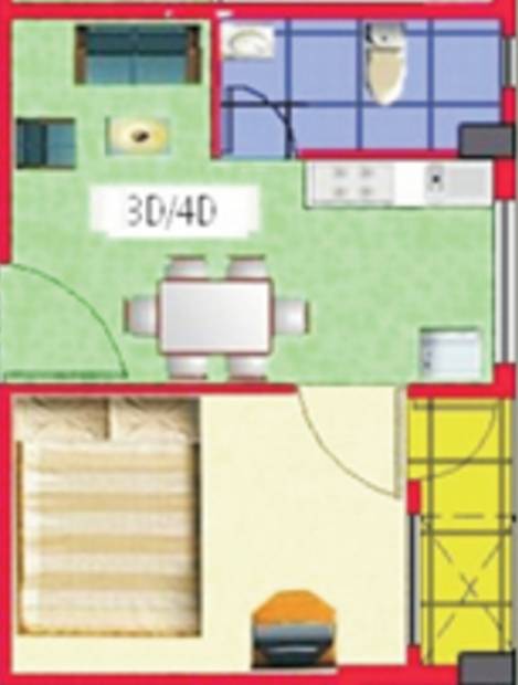Adonis Enclave (1BHK+1T (452 sq ft) 452 sq ft)