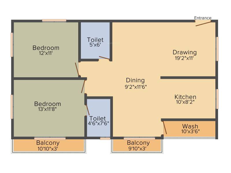 Siddhi Samhitha (2BHK+2T (1,340 sq ft) 1340 sq ft)