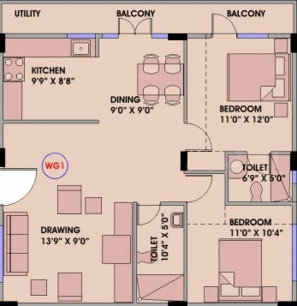 Sapthagiri Enclave (2BHK+2T (1,200 sq ft) 1200 sq ft)