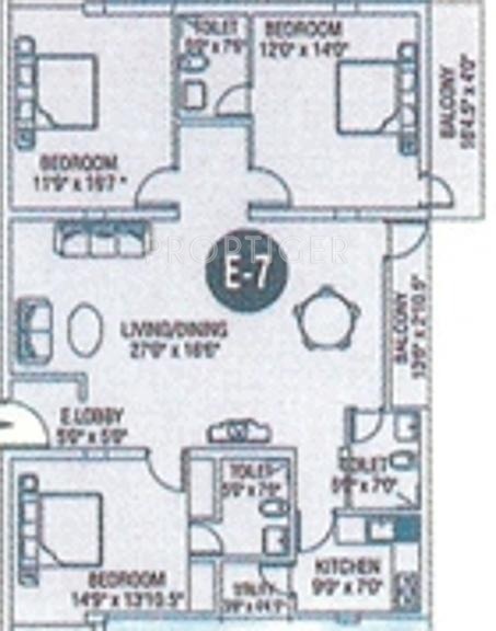 VM Meadows (3BHK+3T (1,772 sq ft) 1772 sq ft)